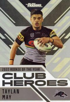 2023 NRL Traders Titanium - Club Heroes Silver #CHS22 Taylan May Front